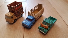 Daktari Auto 3er Set Corgi Toys- Land Rover, Dodge, Bedford LKW - Selten und RAR