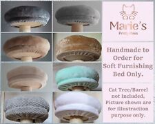 ALLE FARBEN RUNDE elastische Abdeckung Kuschelbett zum Befestigen auf jeder Plattform Katzenbaum