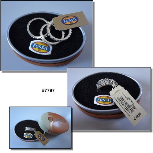 3er set fossil ring 17 - 3er, gr.
