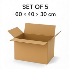5 Stk Kartons 600x400x300 mm 2-wellig BC Versandkartons 60x40x30 - NEU