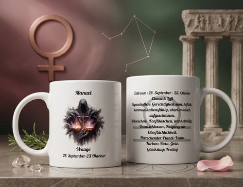 Sternzeichen waage tasse - sternzeichen,