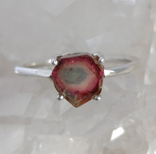 Wassermelonen Turmalin Scheibe