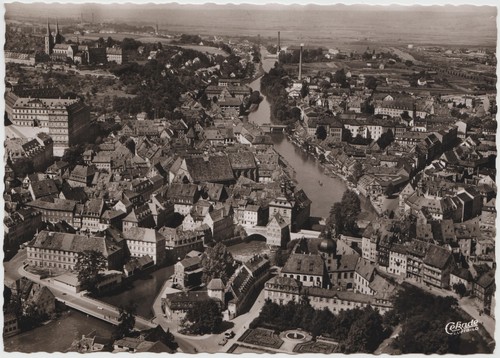 Bamberg 1958 luftbild - 1958,