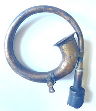 Rar kleines Instrument aus Messing Oldtimer Hupe Jagdhorn Signalhorn Schiffshorn