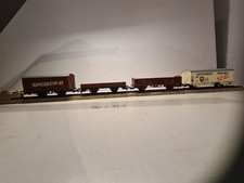 Konvolut H0-Gleichstrom, 4 Güterwaggons, gebraucht, bespielt, Zustand 3-4