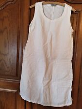 Träger-Kleid, Flaxxxs, Gr. 38, Elfenbein, Leinen
