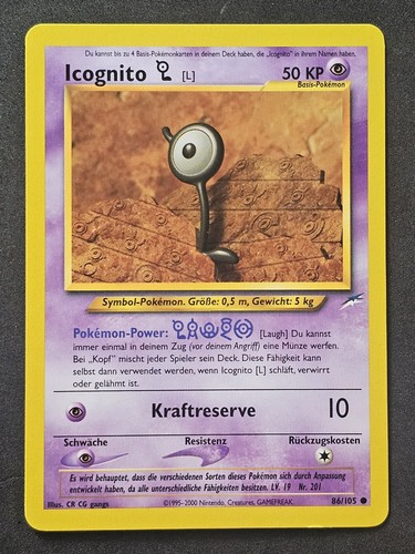 Pokémon icognito 105 - pokémon, neo