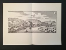 MILTENBERG - KUPFERSTICH MERIAN 1644 - 43x30 cm !! - FAKSIMILE 1966 - TOP !!