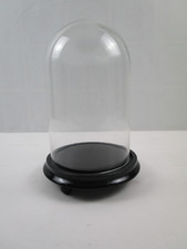 Glasdom / Stolp mit Holzsockel - Höhe 34 cm / Durchmesser 18 cm  - unbeschädigt