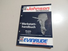 Werkstatthandbuch Johnson Evinrude Außenborder 1992  2.3 3.3 3 4 5 6 6.5 8 PS