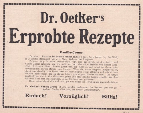 Oetker werbung reklame - oetker,