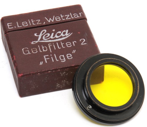 Early leica leitz gelbfilter - @,