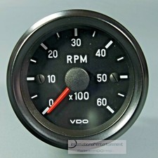 VDO DREHZAHLMESSER   52mm INSTRUMENT 6000 Upm 12V  -  TACHOMETER