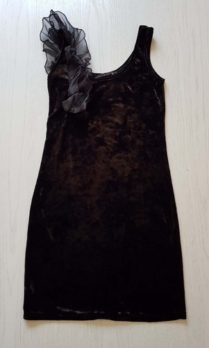 Select luxus samt kleid - samt,