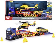 Dickie Set LKW, Helikopter, Krankenwagen Go Real / SOS Transporter 203717005