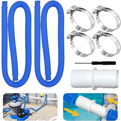 Poolschlauch 32mm set stück - poolschlauch,