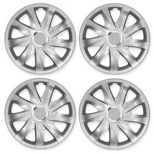 4x Radkappen Radblenden Radzierblenden Drift 14 Zoll Silber Set für Mazda