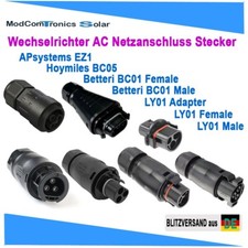 Betteri, Hoymiles, APsystems Wechselrichter Stecker/Buchse BC01, BC05, EZ1, LY01