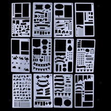 12er set schablone - set,