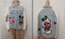 Mickey Mouse Denim Jeansjacke Größe 48