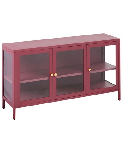 Sideboard metall rot mit - metall,