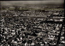 Ak Mannheim in Baden, Luftaufnahme von  Wasserturm, Neckar,... - 11428111