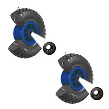 Sackkarrenrad pannensicher Ersatzrad 2x 260x85mm 3.00-4 Sackkarre Bollerwagenrad