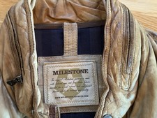 Milestone Herren  Lederjacke cognac-braun in Größe 52