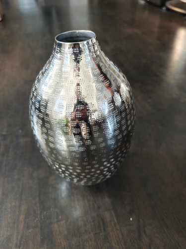 Aluminium vase silber metall - silber,