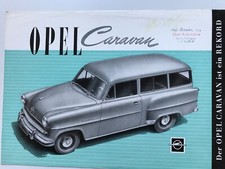 Original Prospekt Opel Caravan 1950 er Jahre sehr selten. Faltprospekt 4 Seiten