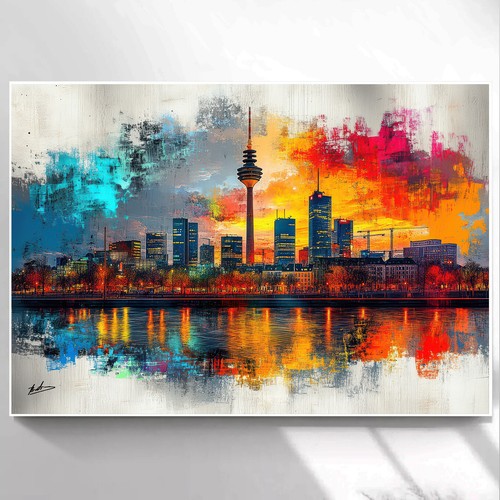 Leinwand bild düsseldorf - leinwand,