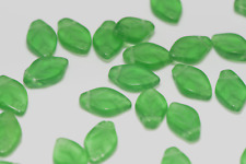 50 boehmische glasperlen blatt