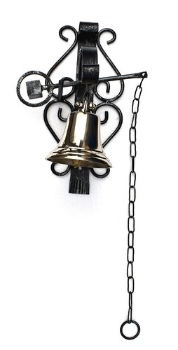 Antik eisen glocke wandglocke - glocke,