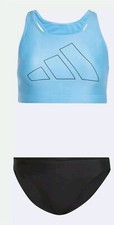 NEU Adidas BIG BARS BIKINI BLAU SCHWARZ M 36 38 Frauen Damen BEACH Sommer SPORT 