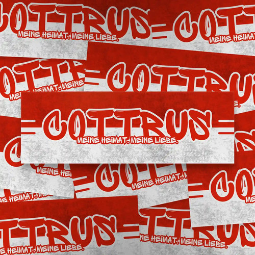 100x cottbus aufkleber - cottbus, aufkleber/