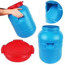 Kunststofffass Weithals mit Deckel Regenfass Sauerkrautfass Gärfass Tonne 30L