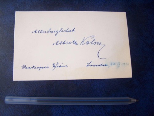 Alberta kohn autogramm - alberta,