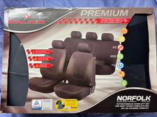 WALSER Auto-Sitzbezug Premium Komplett Set PKW-Sitzbezüge schwarz unbenutzt