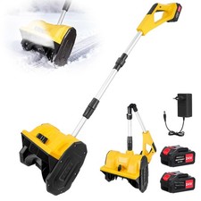 40000RPM Akku Schneefräse Schneeschaufel Schneeschieber 21V mit 2x Akku DE