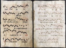 Antiphonar Pergament vellum Handschrift Spain Spanish manuscript 17th century 37