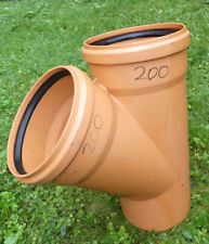 KG Rohr→Abzweig→200/200→45°→Dichtungen i,O.
