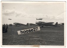 Foto LW Feldflugplatz Start "Luftlandetruppen" He-111 Ju-52 1940 2.WK orig. 0584