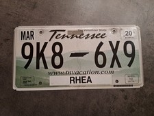 US Kennzeichen Tennessee