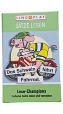 LingoPlay Sätze Lesen Lernspiel Lesenlernen Kinder ab 4 Schwein