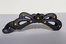 Haarklammer Haarspange Strasssteine Haarschmuck Frisur Schwarz