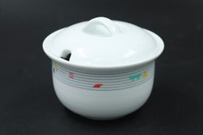 Thomas Germany Trend Sunny Zuckerdose Deckeldose Rillen Porzellan H 8 cm