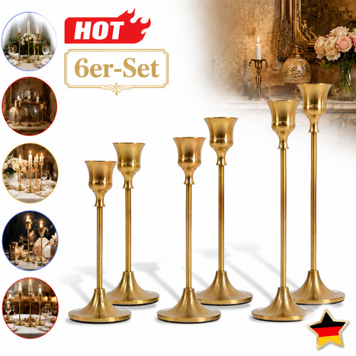 Led kerzen kerzenhalter set - led,