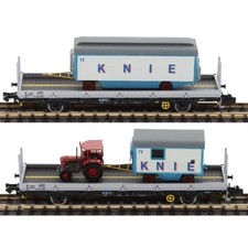 Fleischmann 6660030 N 2er Set Güterwagen 'Circus Knie', SBB, Ep.VI N + Neu