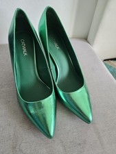 Damenpumps Green Metallic Größe 36
