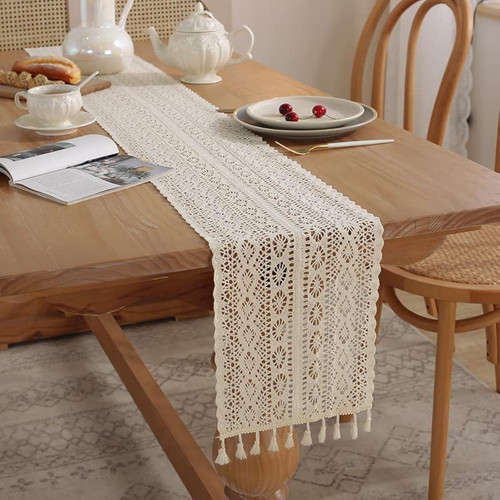 100cm beige makramee - makramee,